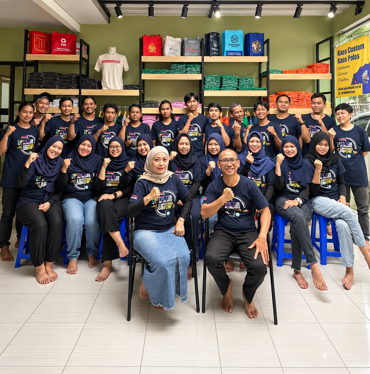 Tim Focus Alfasarana bekerja bersama